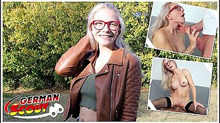 Fit Blonde Glasses Girl Vivi Vallentine Pickup And Talk To Casting Fuck