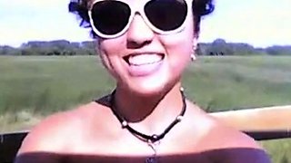 Office Worker Blows Her Boss Outdoors