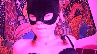 Little slut, hardcore fingering, cum on body