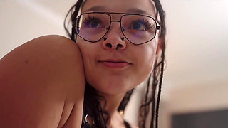 Black Teen Step Daughter Shares a Hotel Bed with Step Dad and Seduces Him Into Breeding Her X Realmaxxxsteele