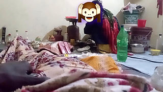I was cooking and the guy masturbated behind my back. Indian desi boy and mummy