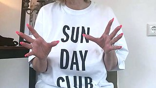 Gorgeous Mature Blonde Solo Masturbation