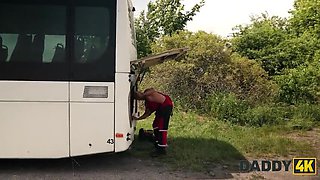 Skinny Latina Teen Chloe Shows Tits To Old Daddy Mechanic Ridge - Hardcore HD Fuck