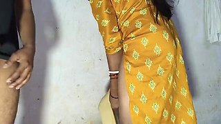 Horny Desi Girl Gets Standing Fuck at Home