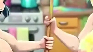 Funny Women Cooking, Ai Animation