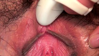 Hot teen fingers and toys her shaved pussy