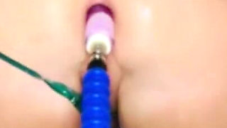 Anal Fucking Machine Delights Step-sister as Her Virgin Ass Takes a Pounding