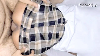 Perverted Schoolgirl: DILF, I want to be fucked by adults who come into the house at night