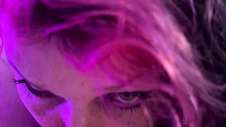 Redhead Maci May sucking a big cock off POV