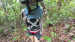 Thai Girl Walks and Brags About Picking Mushrooms Anyway, Peeing in the Forest Thai Voice