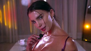 Brunette babe chelsea french solo masturbation