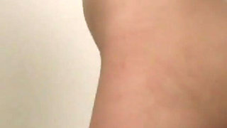 Small titted teen gets cum all over her tits