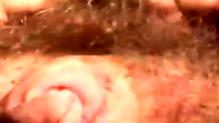 Hairy Clit and Pussy Lips Exposed