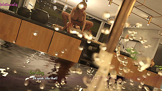 Busty Babe with Glasses Getting Fucked While Streaming