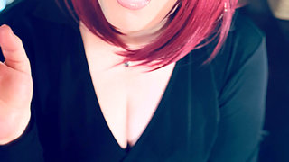 This gorgeous Secretary, Tina Snua,  Smokes A Cigarette For You With Lots Of Tricks