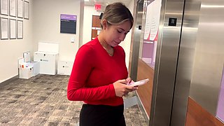 Car blowjob, cum swallowed