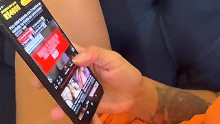 Caught Watching Porn, She Gave Her Pussy to Her Cuckolded Boyfriend's Friends