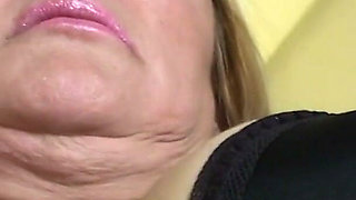 Naughty Blonde Mature Lady Fucks Herself with Her Toy