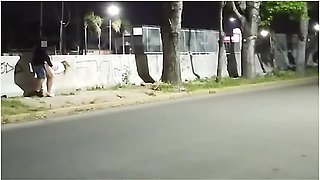 Sex In Public Voyeurs Watch While We Fuck On The Street Girl Flashing Skirt Without Panties Caught