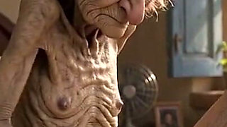 Very Old Widow Masturbates Her Wrinkled Pussy Alone and Craves a Huge Cock