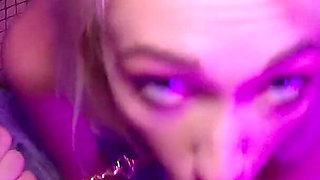 Horny Petite Blonde Sky Pierce Fucked on a Leash