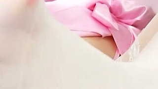 POV Nylon Footjob in White Stockings and Cum on Feet - Dame Olga 1080p (076b)