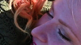 Boozing Tea and Licking Tits! Outdoors Extra Before Full Scene Fun