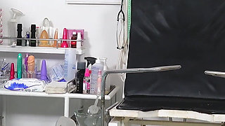 Physical exam and pussy check-up of hot blonde Luci Angel