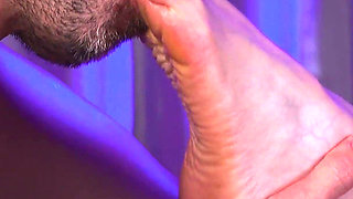 Fat Ass BBW Shoves Dirty Feet in Skinny Slave’s Mouth - Extreme Sole Cleaning Femdom