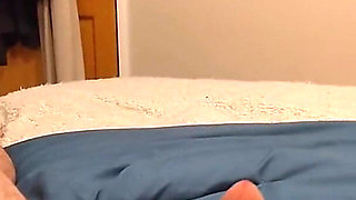 A Voyeuristic Stepmother in Tights Jerks off a Young Man and Receives His Sperm in Her Mouth.