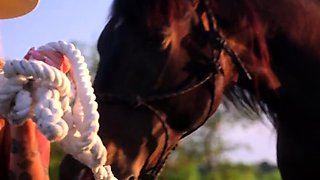 Asian Blonde Teen's Wild Interracial Double Penetration