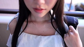 Perfect mature Asian quick blowjob