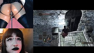 Watch brunette mistress toying her ass in fetish solo