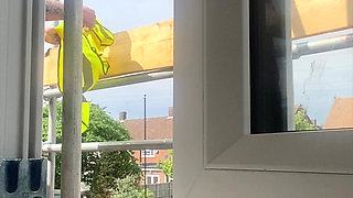 Lucky Builders Get to Watch Through the Window Part 1
