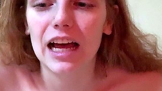 Big boob brunette masturbates on webcam
