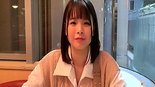 A053g10 Get a Cute Girl with a Very Cute Little Devilish Smile with a Match App! Facial Cumshot Sex with an Idol Face Who Appear