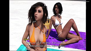 Big booty anime babe in her first 3D erotic adventure