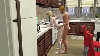 Naruto and Koh Samui: Hot Ninja Girl Gets Fucked in the Kitchen