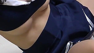 Only Japanese Girls' Apartment, Big Tits Girls' No Bra Short Student Uniform, Mini Skirt, Wedgie Thong, Socks, Seduce Fitness