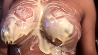 Blonde babe britney braces solo dildo masturbation