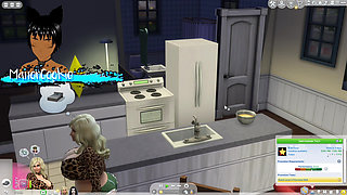 Sims 4 - More daily life and having sex on the table and bed