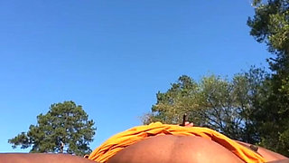 In the Middle of the Parking Flashing My Hairy Pussy