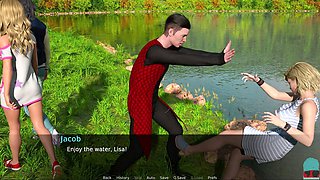 Adult game featuring a busty mom and some fun gameplay