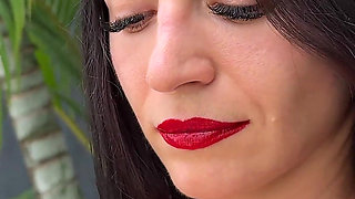 Giantess Lips, Mouth, Tongue Fetish 4K