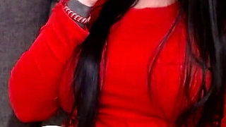 Lady in Red Smoking Cougar