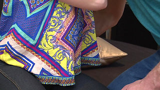 Horny redhead teen gets fucked by boyfriends Stepdad