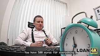 Loan4k featuring Stanley Johnson's big tits scene