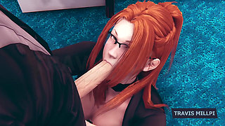 Hot Redhead Secretary Gets Bent Over the Desk in the Middle of Office Hours 3D Hentai Animation