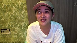 Horny amateur masked Asian teen toying on webcam show