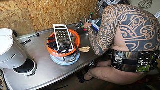 Predicament - Endurance - Chastity Slave Punished with Nipple Torment While Washing Dishes - Extreme Femdom Session (236)